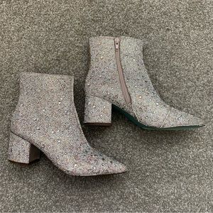 Betsey Johnson Kyla Rhinestone Booties